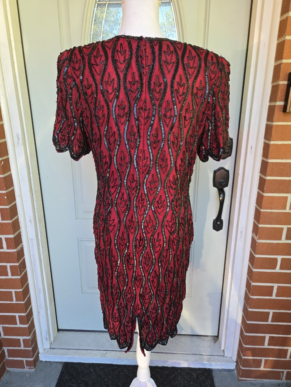 Vintage Stenay Beaded Cocktail Dress - Picture 5 of 10